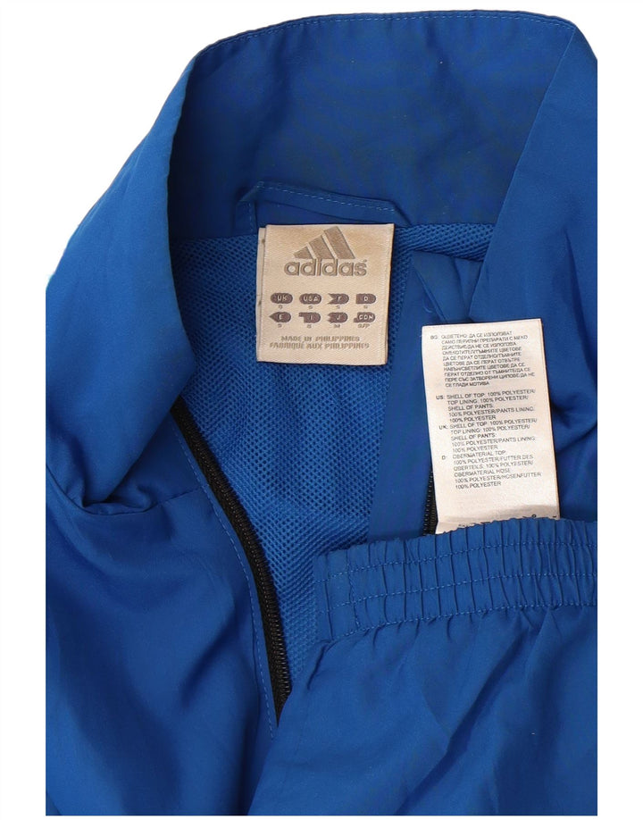 Adidas Mens Tracksuit Top Jacket Small Blue Polyester