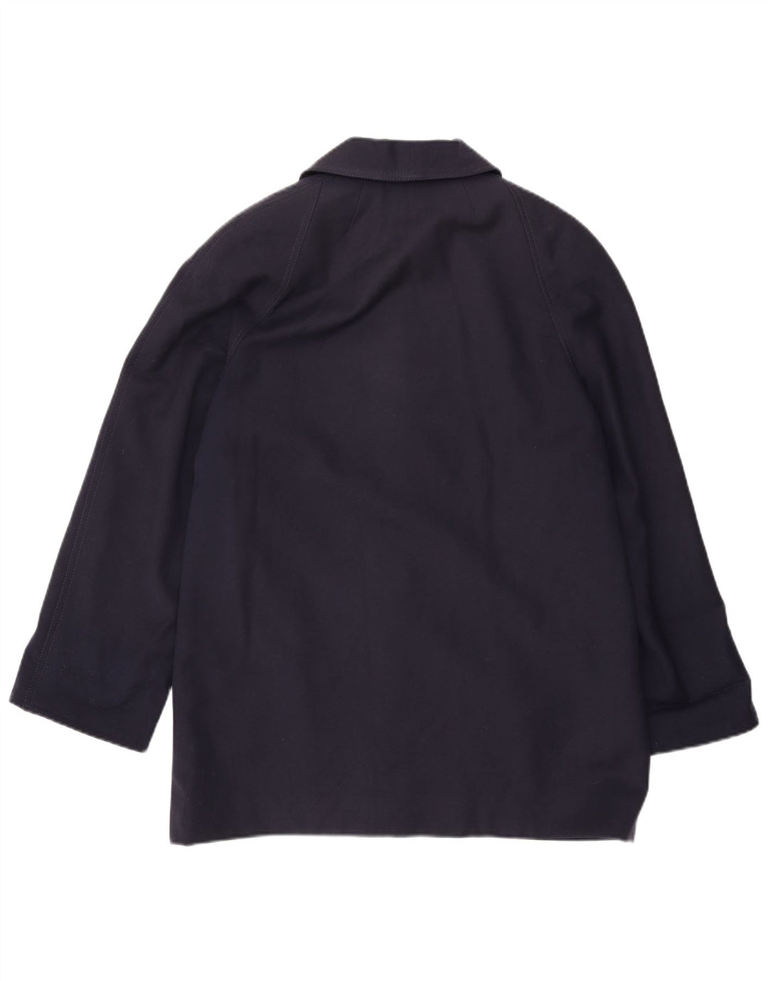 Vintage Womens Overcoat UK 18 XL Navy Blue