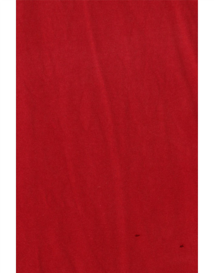 Vans Mens Classic Graphic T-Shirt Top Medium Red Cotton