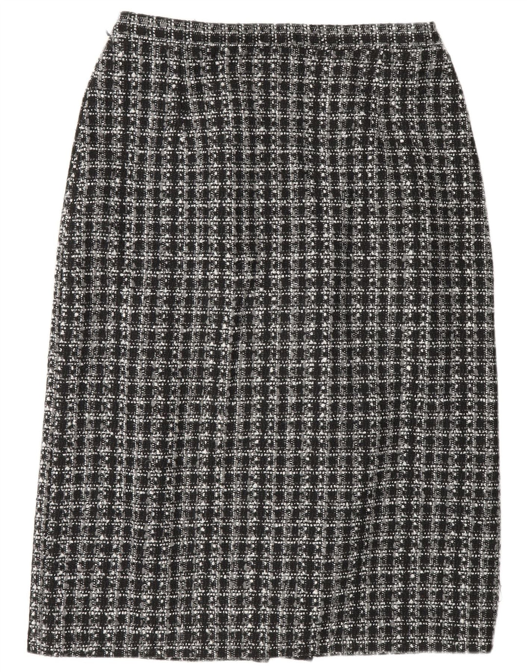 Klasse Womens Pencil Skirt UK 16 Large W32  Black Check Polyester
