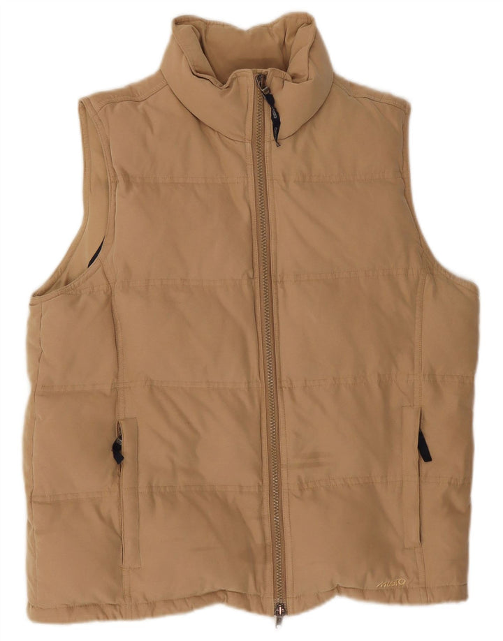 Musto Womens Oversized Polstret Gilet UK 10 Small Beige Polyester