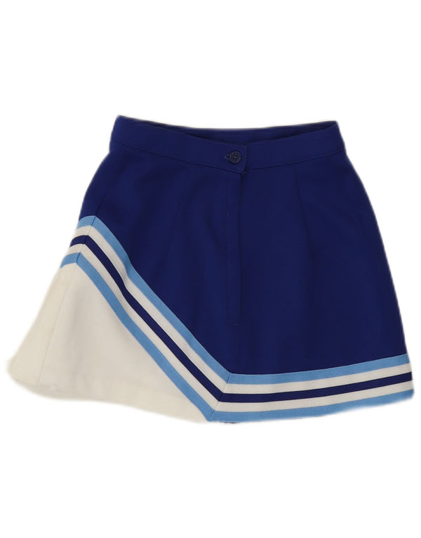 Varsity Jupe de Tennis Femme UK 8 Petit Bleu Colorblock Polyester