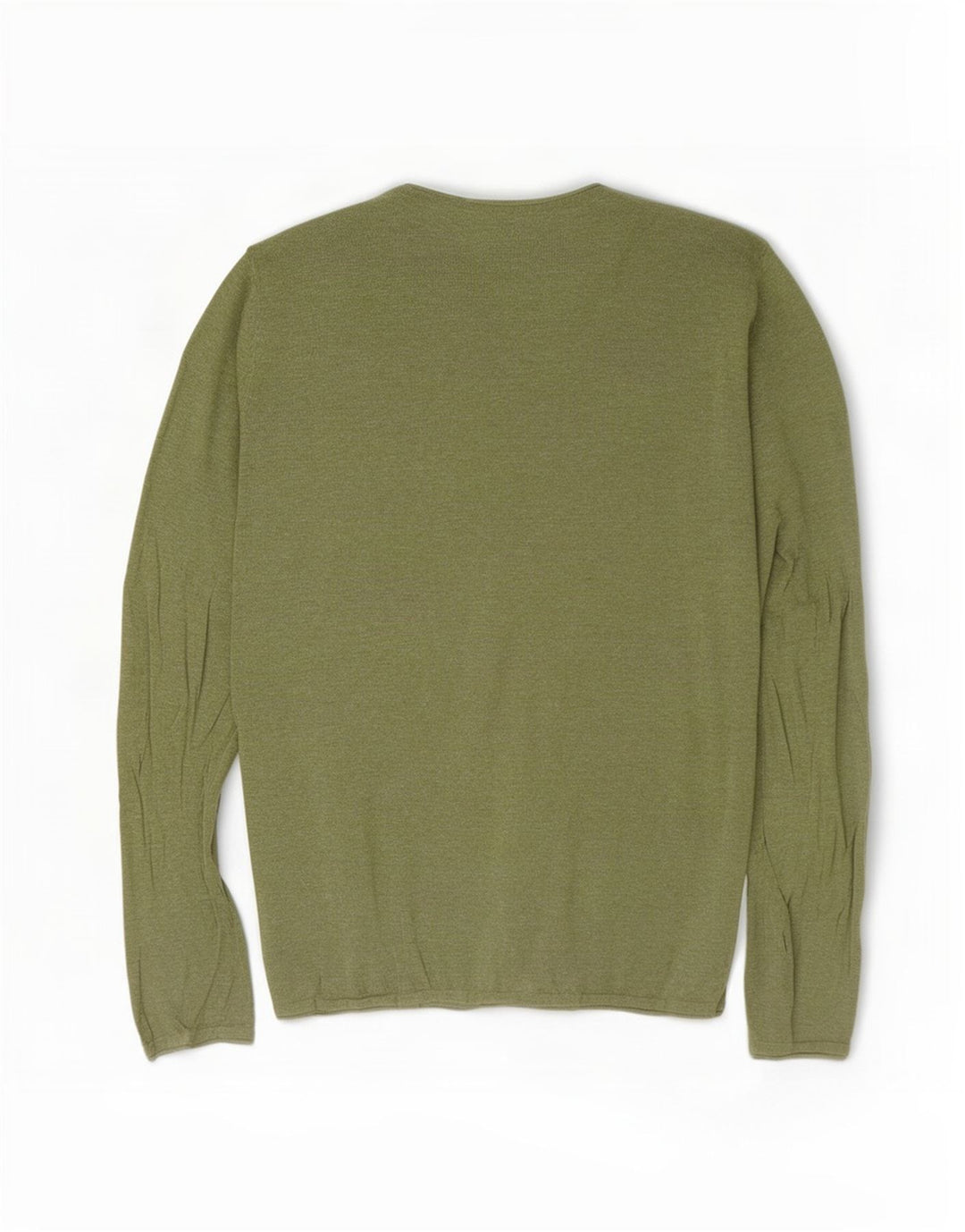 Zara Pull Col Ras Du Cou Homme Vert Moyen