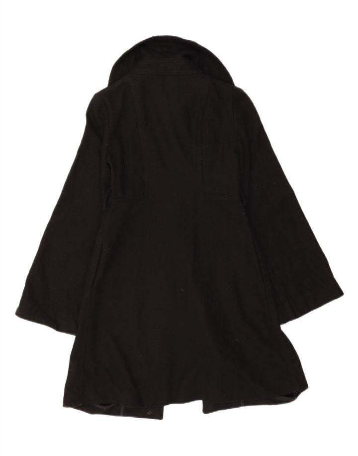 TOPSHOP Womens Overcoat UK 8 Small  Black Vintage Topshop and Second-Hand Topshop from Messina Hembry 