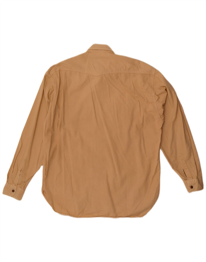 Casucci Herreskjorte Medium Beige Bomuld