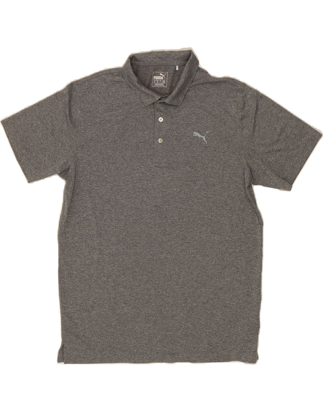PUMA Mens Polo Shirt Large Grey Polyester Vintage Puma and Second-Hand Puma from Messina Hembry 