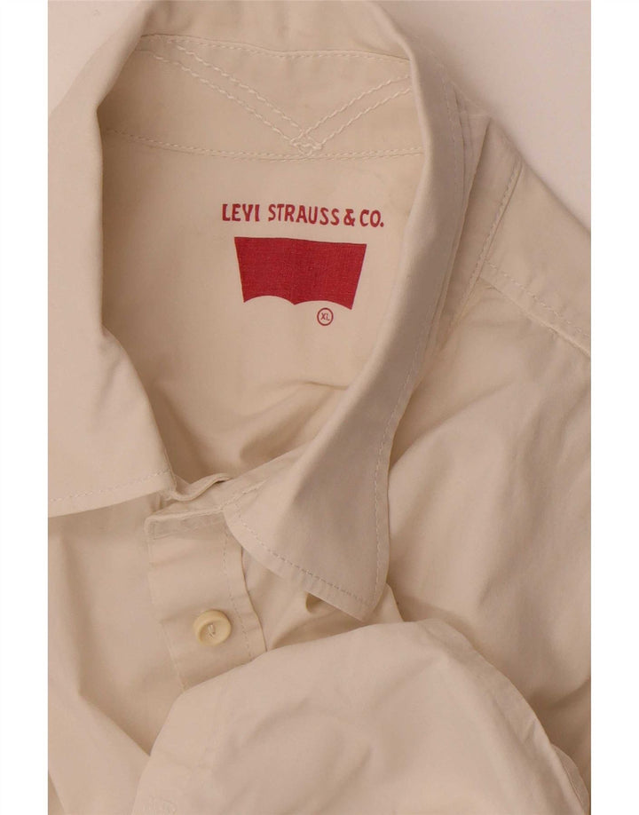 Levi's herre Regular Fit skjorte XL Off White