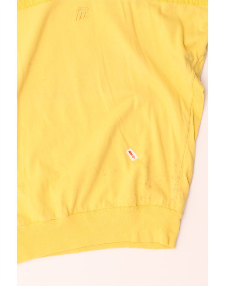VINTAGE Womens Top 3/4 Sleeve EU 36 Small Yellow Cotton Vintage Vintage and Second-Hand Vintage from Messina Hembry 