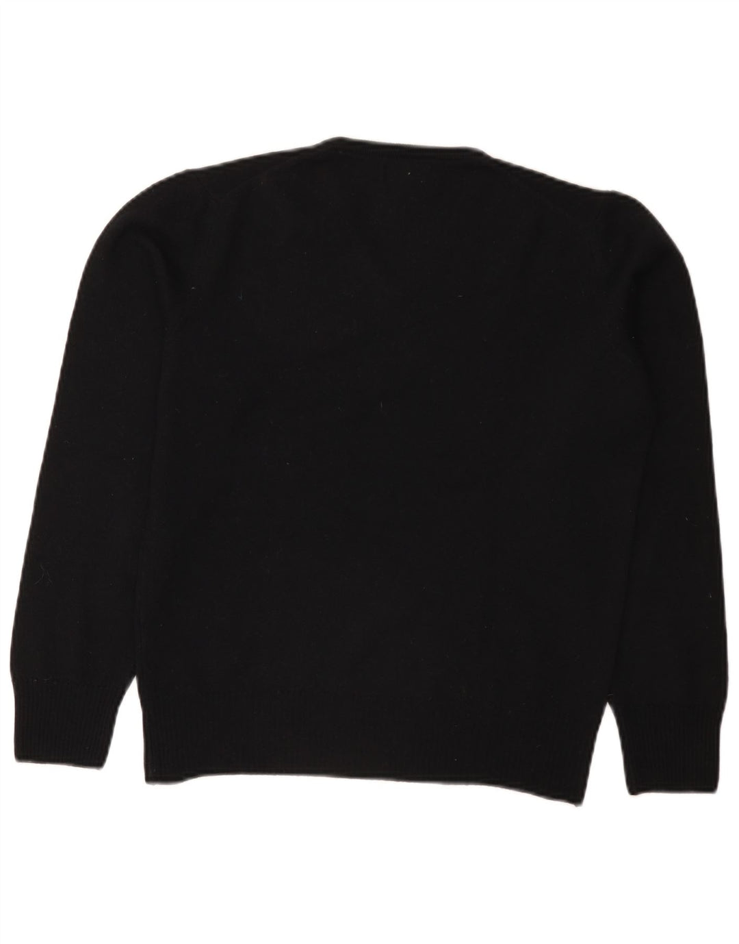 Zara Pull col V en laine noir moyen pour homme