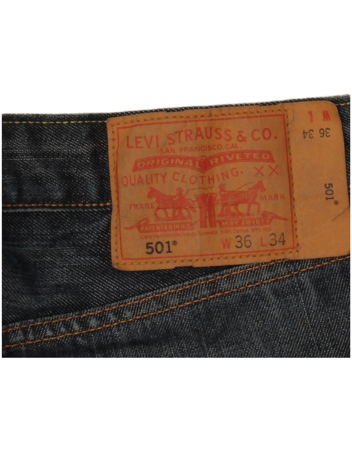 Męskie jeansy Levi's 501 Straight W36 L27 Niebieskie