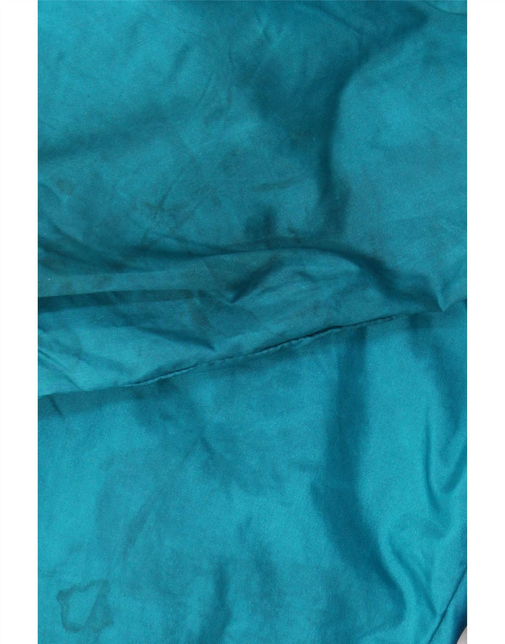 Leopard Mens Tracksuit Top Jacket UK 42/44 Large Blue Colourblock Nylon