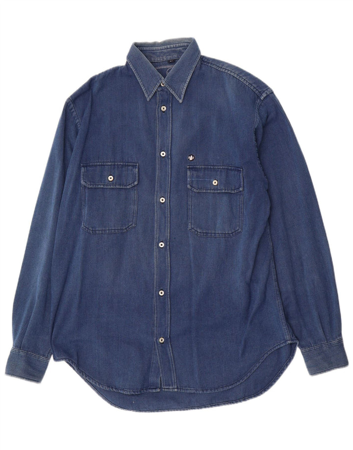 Murphy & Nye Mens Sailwear Shirt Medium Blue Cotton