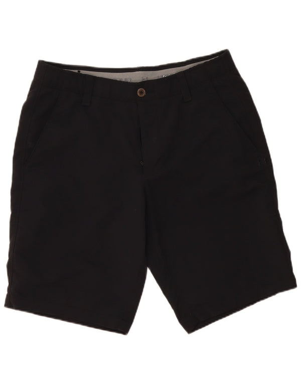 Under Armour Mens Heat Gear Chino Shorts W34 Large Black Polyamide