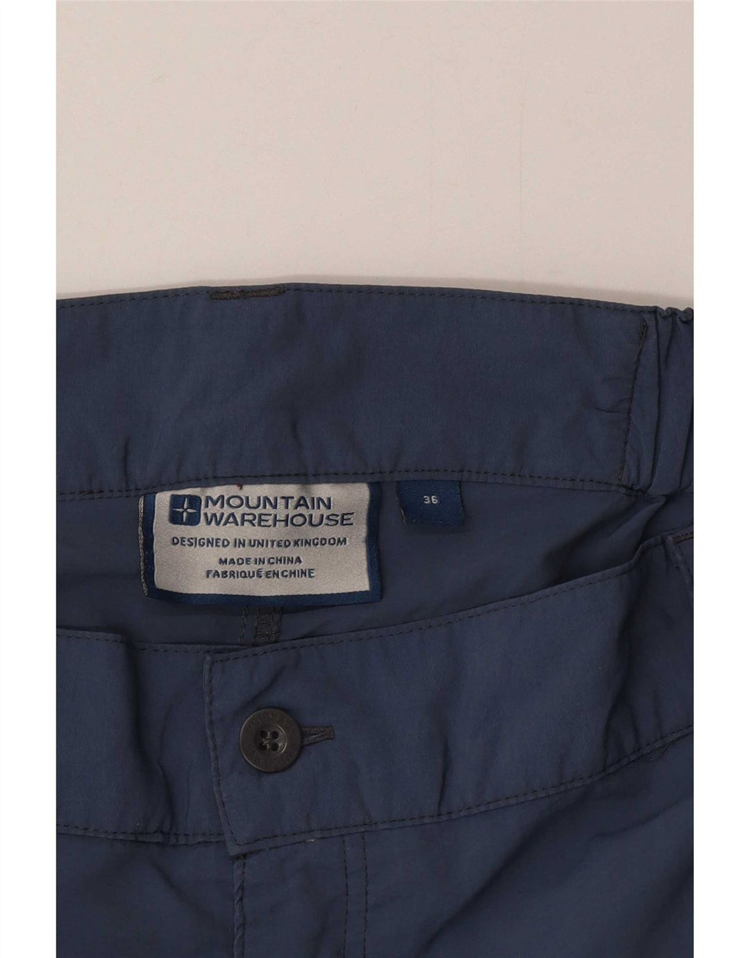 Mountain Warehouse Mens Cargo Shorts W36 Large Navy Blue Nylon
