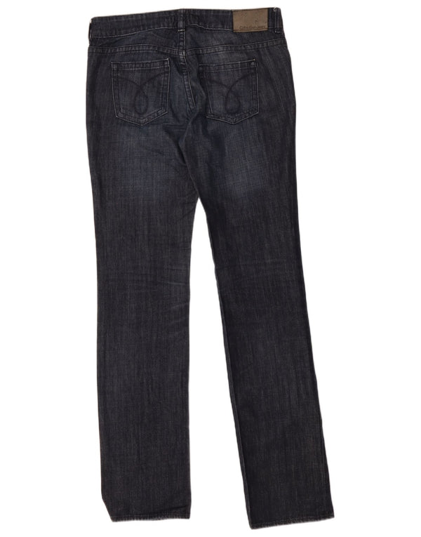Jeans slim da donna Calvin Klein W28 L34 cotone blu navy