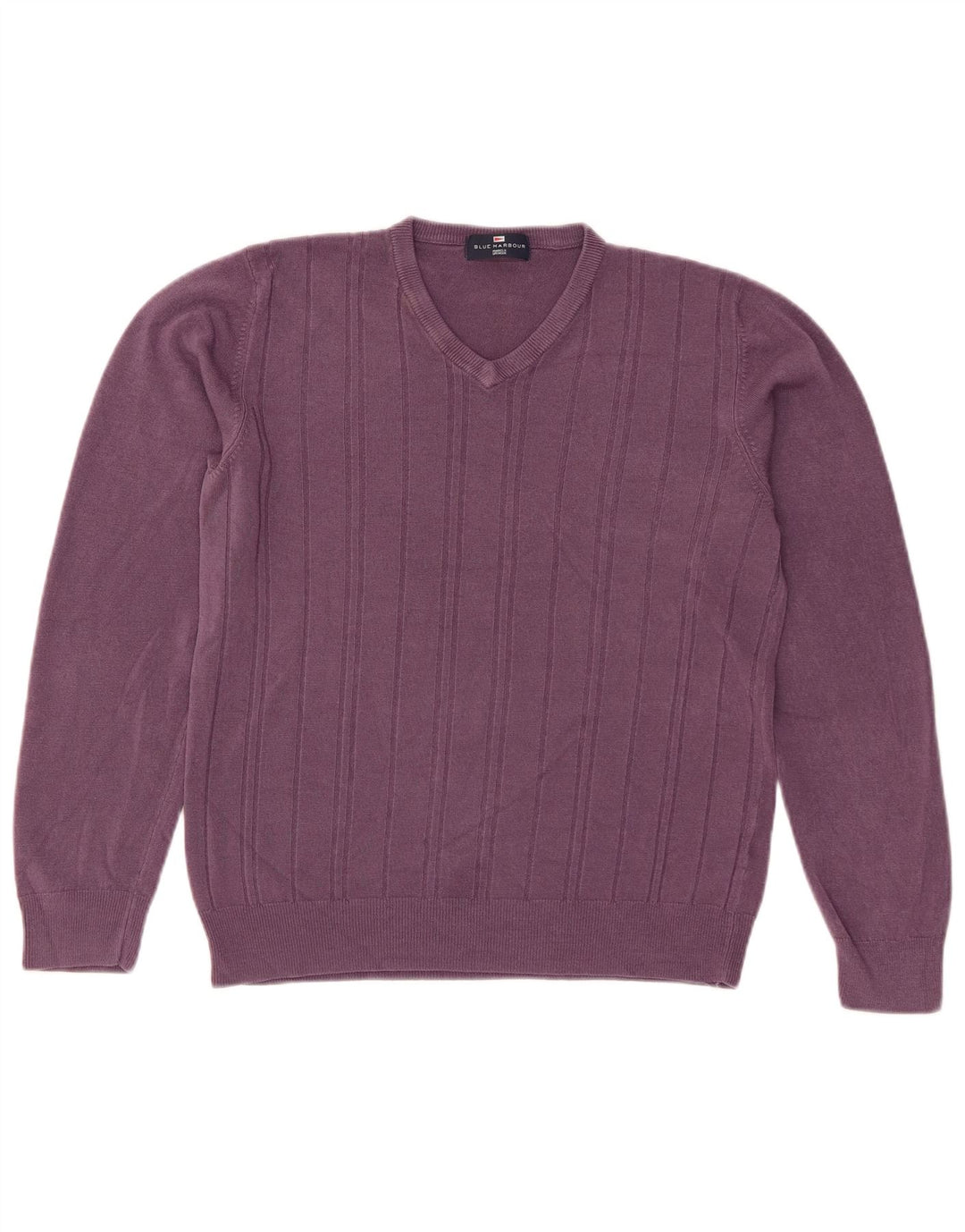 Marks & Spencer Dame V-hals sweater UK 14 Medium Lilla