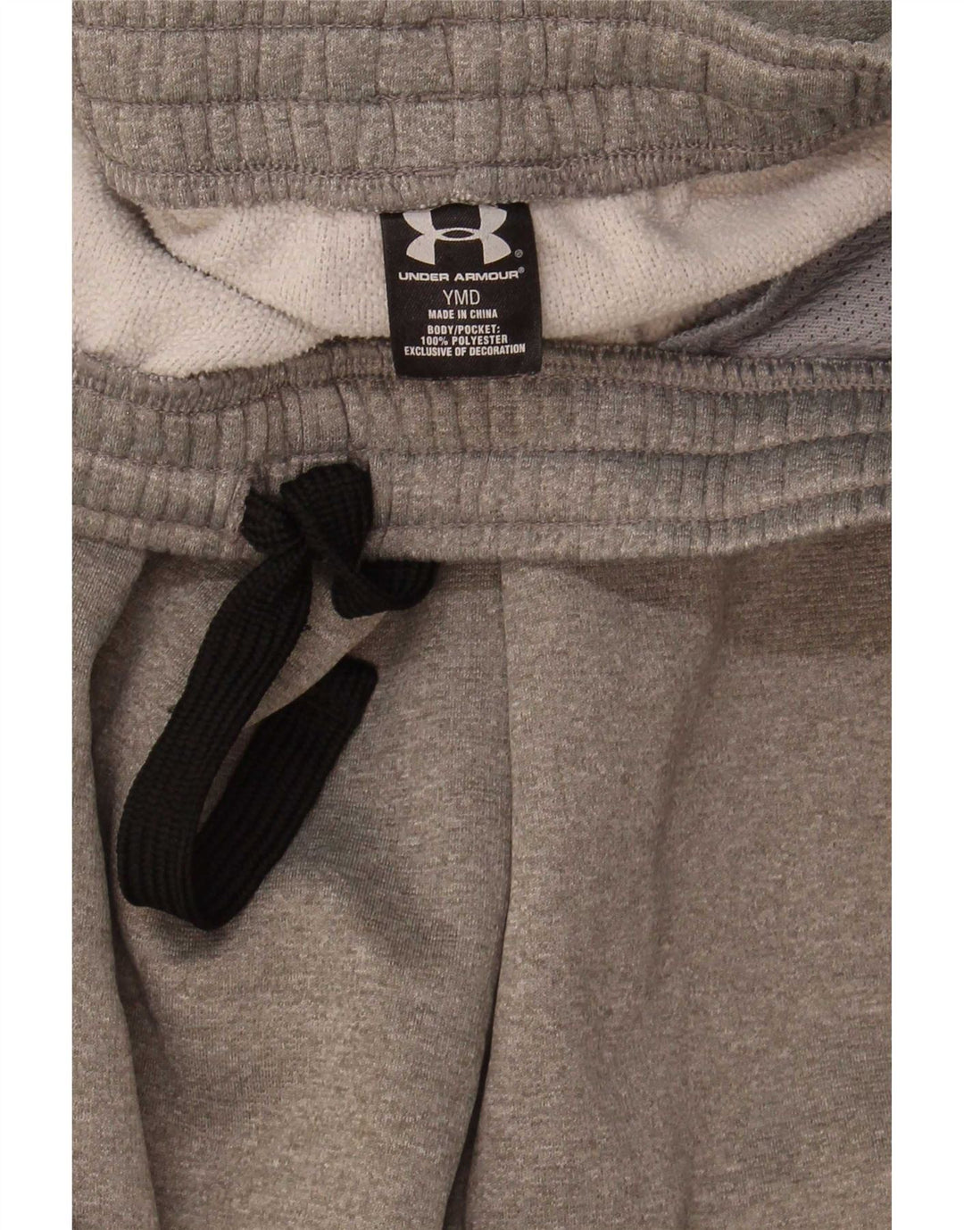 Under Armour Boys Tracksuit Trousers 9-10 Years Medium Grey Colourblock