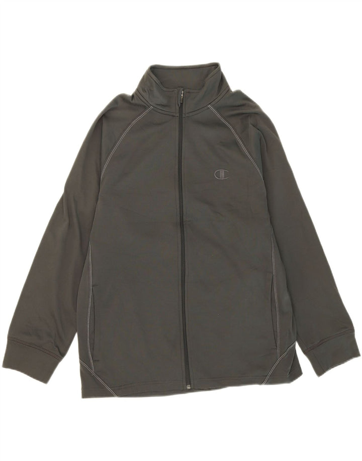 CHAMPION Mens Double Dry Tracksuit Top Jacket Medium Grey Vintage Champion and Second-Hand Champion from Messina Hembry 