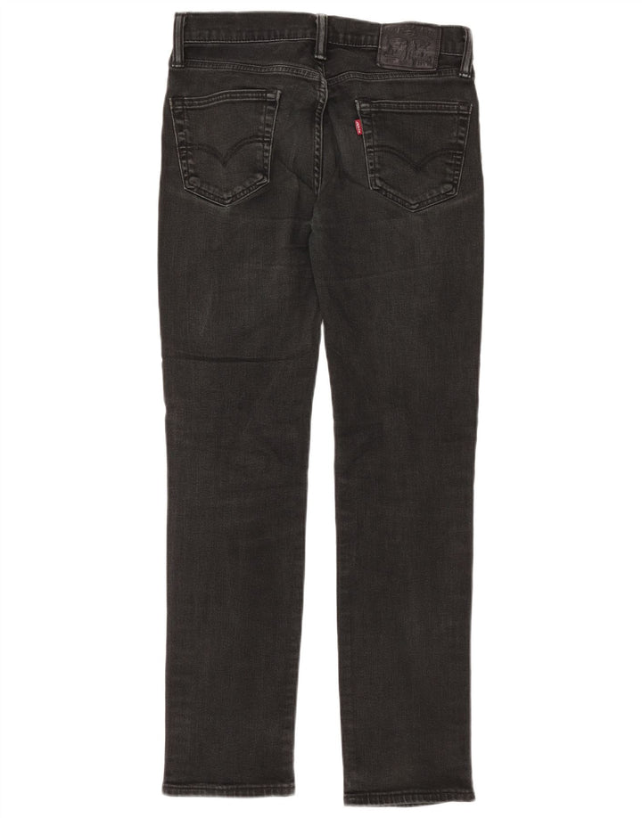 LEVI'S Womens 511 Slim Jeans W29 L32 Black Cotton