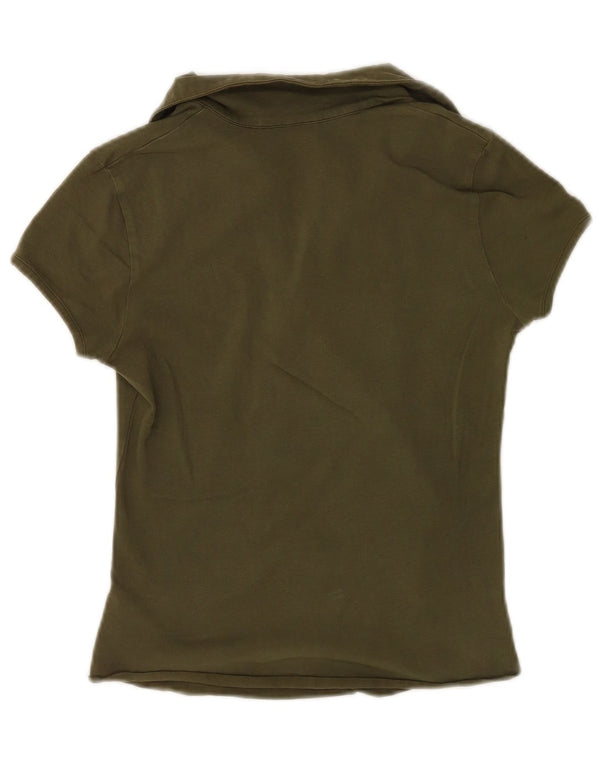 Lotto Damen Poloshirt UK 14 Large Khaki