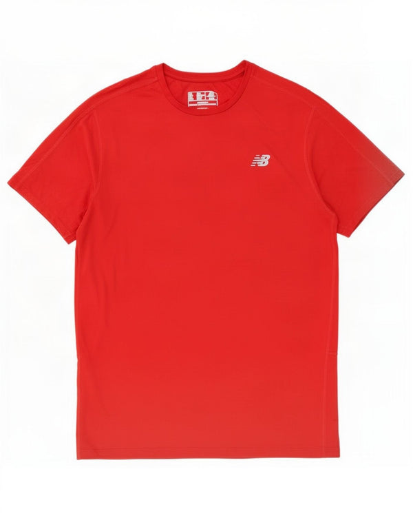 Camiseta masculina New Balance grande poliéster vermelho