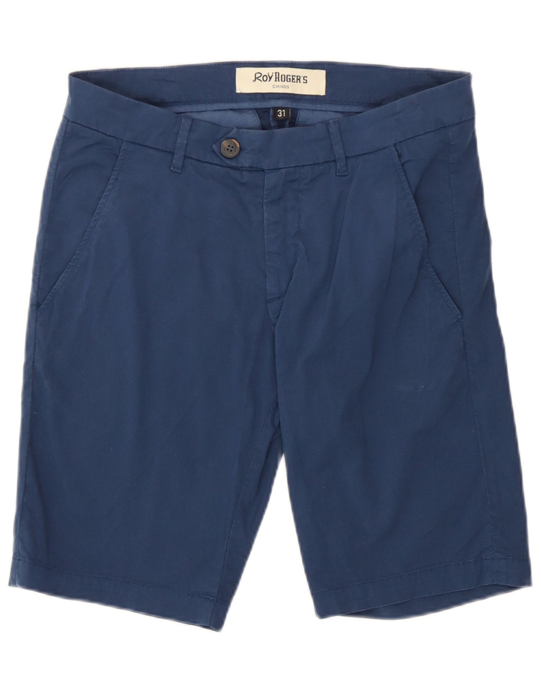 Roy Rogers Womens Chino Shorts W31 Medium  Navy Blue Cotton