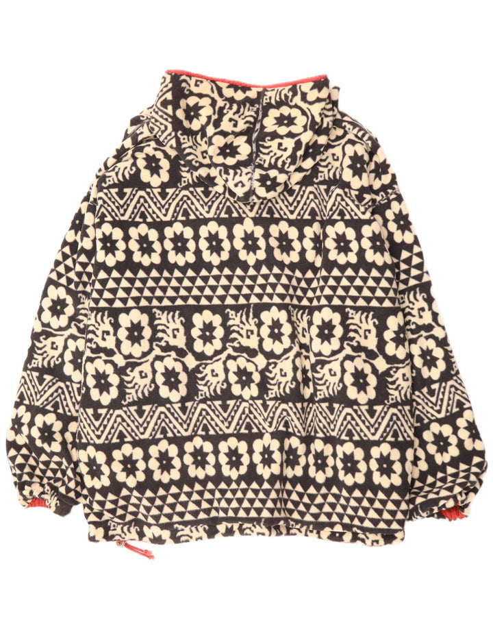 Schoffel Mens Hooded Pullover Reversible Jacket UK 46 3XL Red Floral Retro