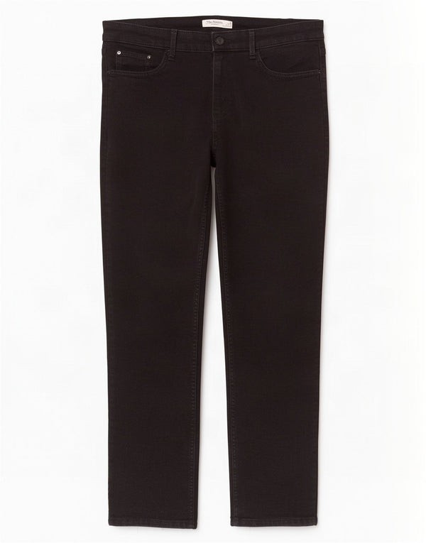Marks & Spencer Donna The Sienna Straight Jeans UK 14 Large W32 L28 Nero