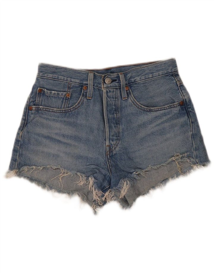 Levi's Womens 501 Denim Shorts W26 Small Blue Cotton