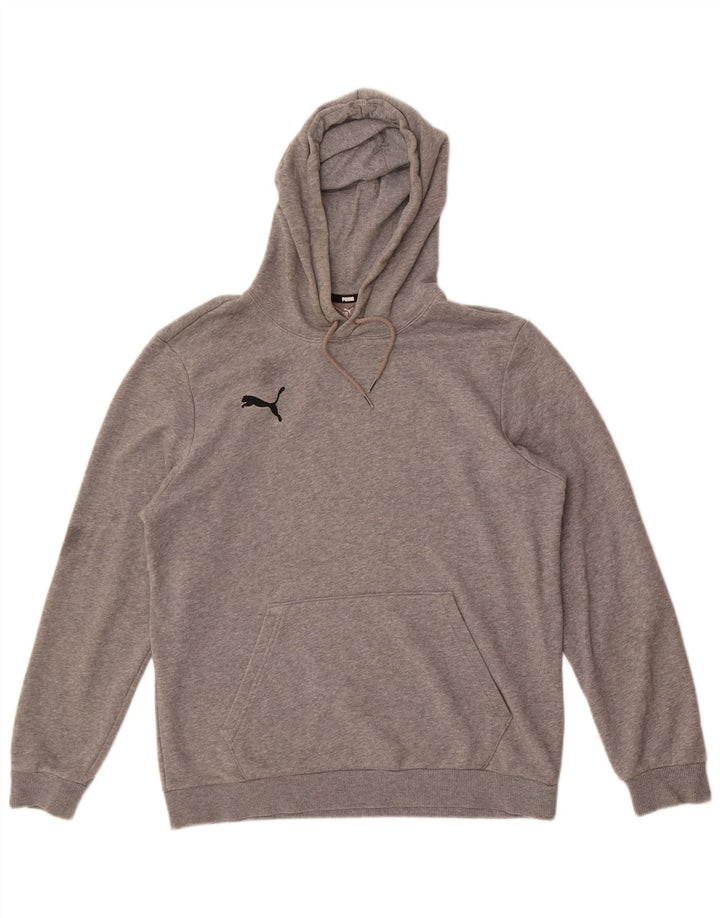 Puma Herren Kapuzenpullover mittelgraue Baumwolle