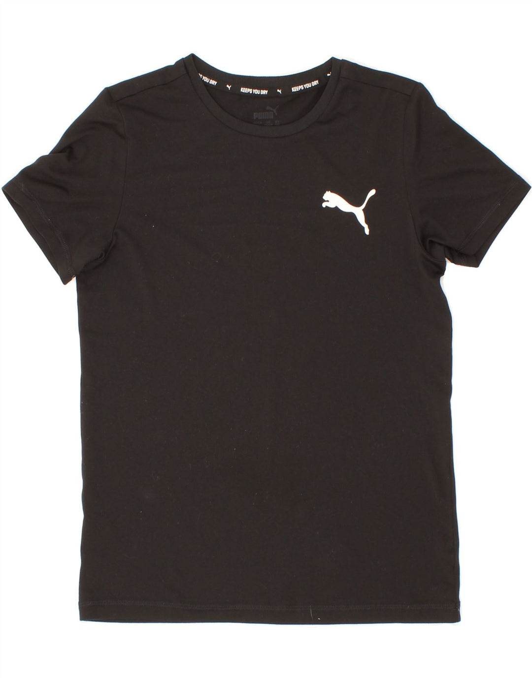 PUMA Boys T-Shirt Top 11-12 Years Medium Black Vintage Puma and Second-Hand Puma from Messina Hembry 