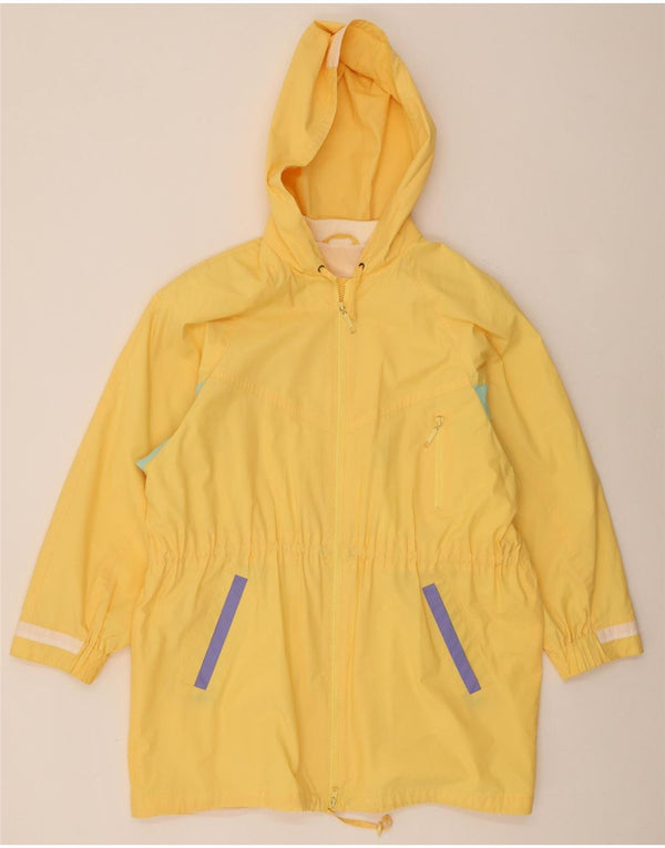 Valmeline Damen Übergroße Parkajacke mit Kapuze EU 44 XL Gelber Farbblock