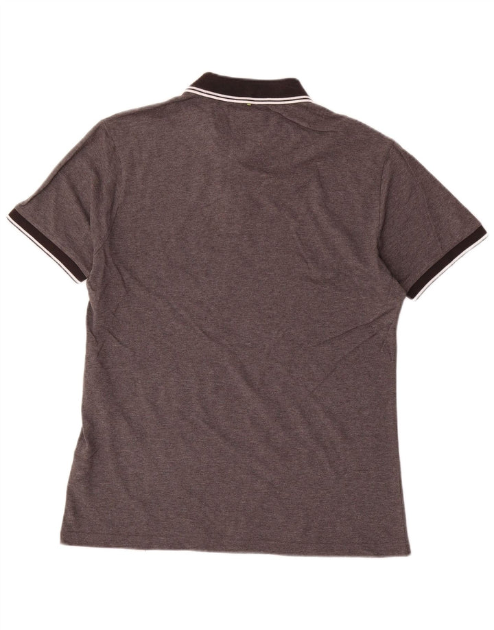 Pretty Green Mens Polo Shirt Medium Grey Cotton