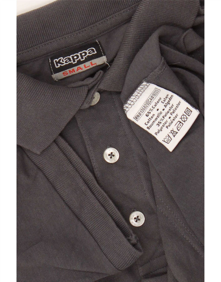 Kappa Mens Polo Shirt Small Grey Cotton