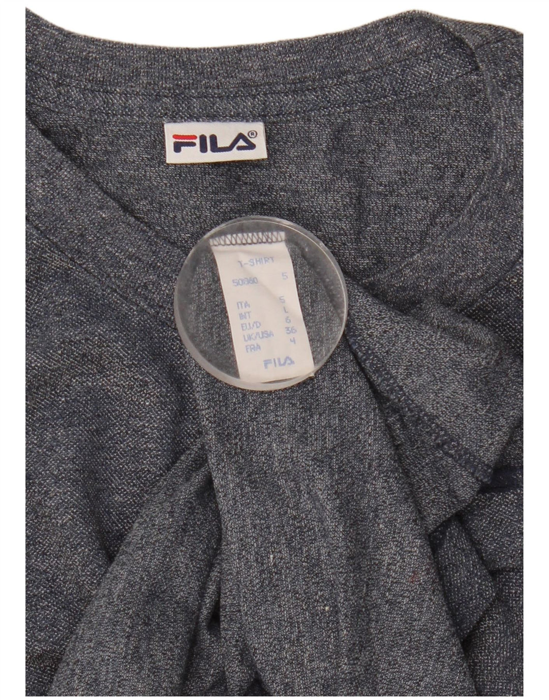 Fila Mens T-Shirt Top Large Navy Blue Cotton