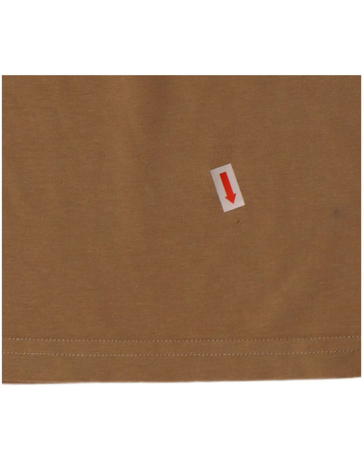 JACK & JONES Mens T-Shirt Top Medium Beige Cotton