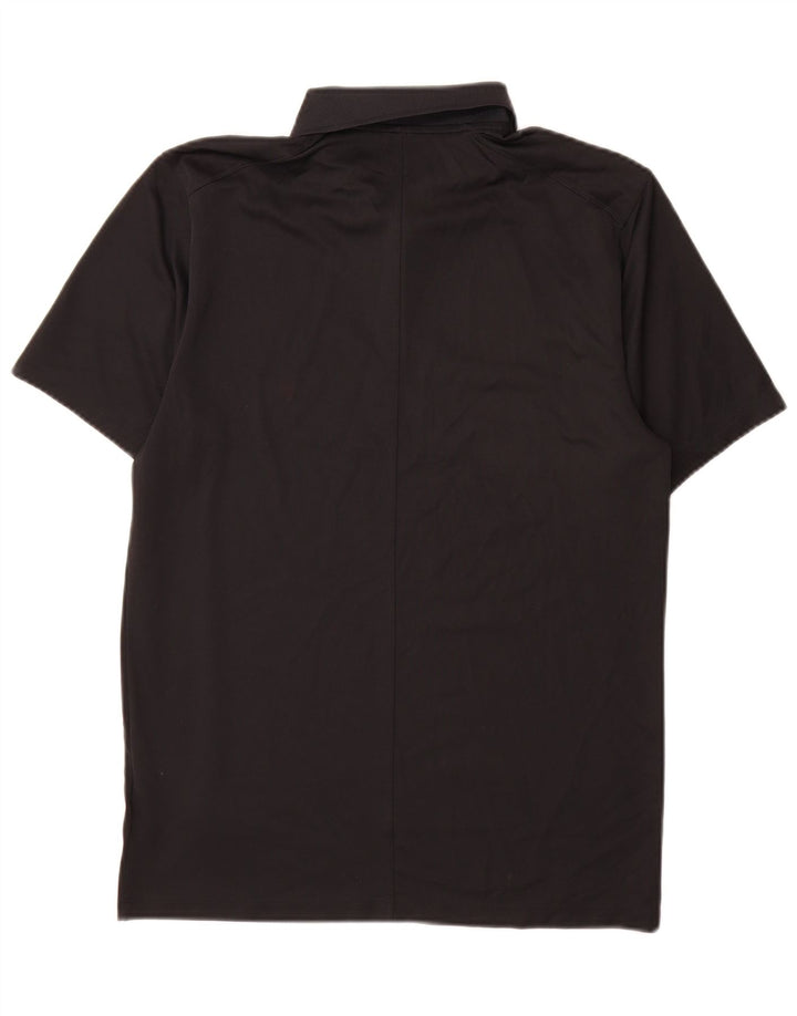 Nike Mens Dri Fit Polo Shirt Small Black Polyester