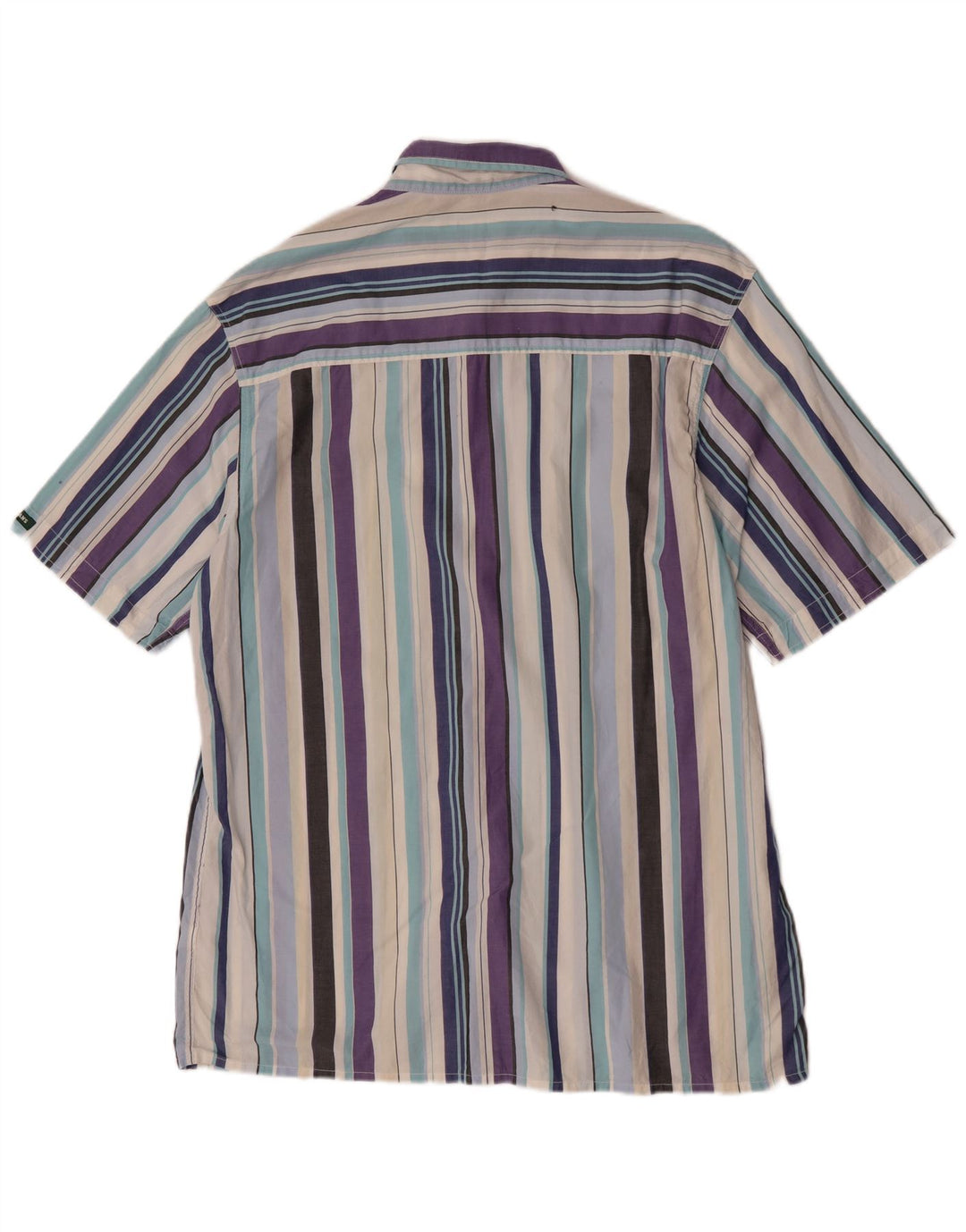 Camicia a maniche corte da uomo Paul Smith in cotone a righe multicolori medie