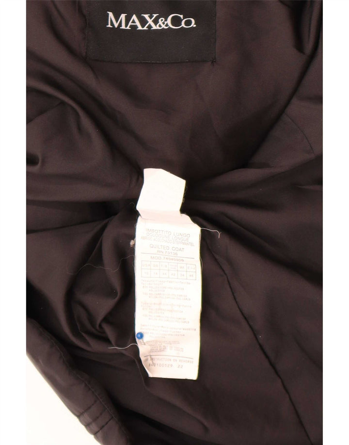 Soprabito trapuntato da donna Max & Co. UK 14 poliestere nero medio