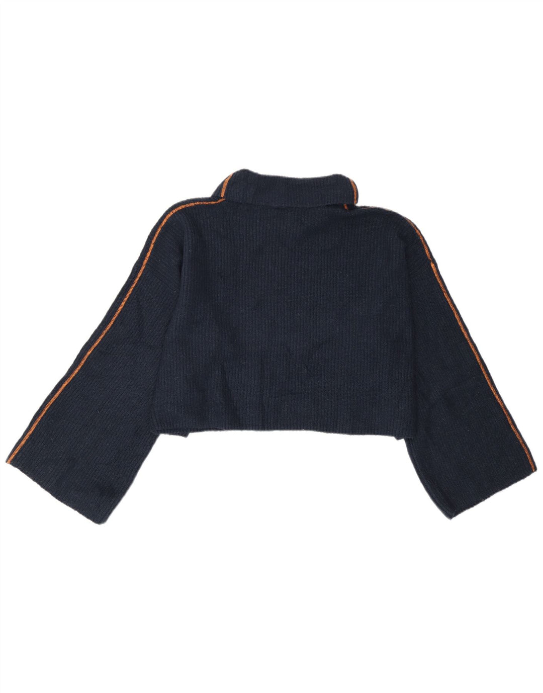 Topshop Womens Oversized Roll Neck Jumper Sweater UK 12 Medium Navy Blue