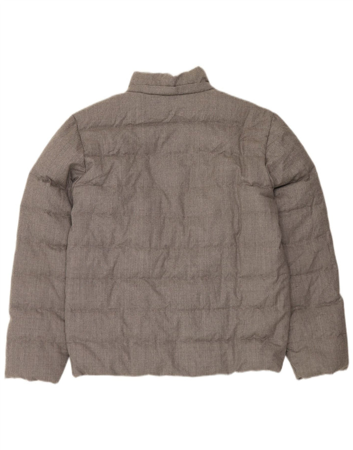 Corneliani Herren Wattierte Jacke IT 50 Large Grau Polyamid