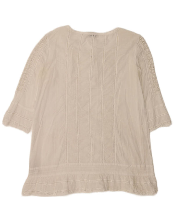 Henry s 3/4-ærmet oversized tunikatop IT 40 Small White