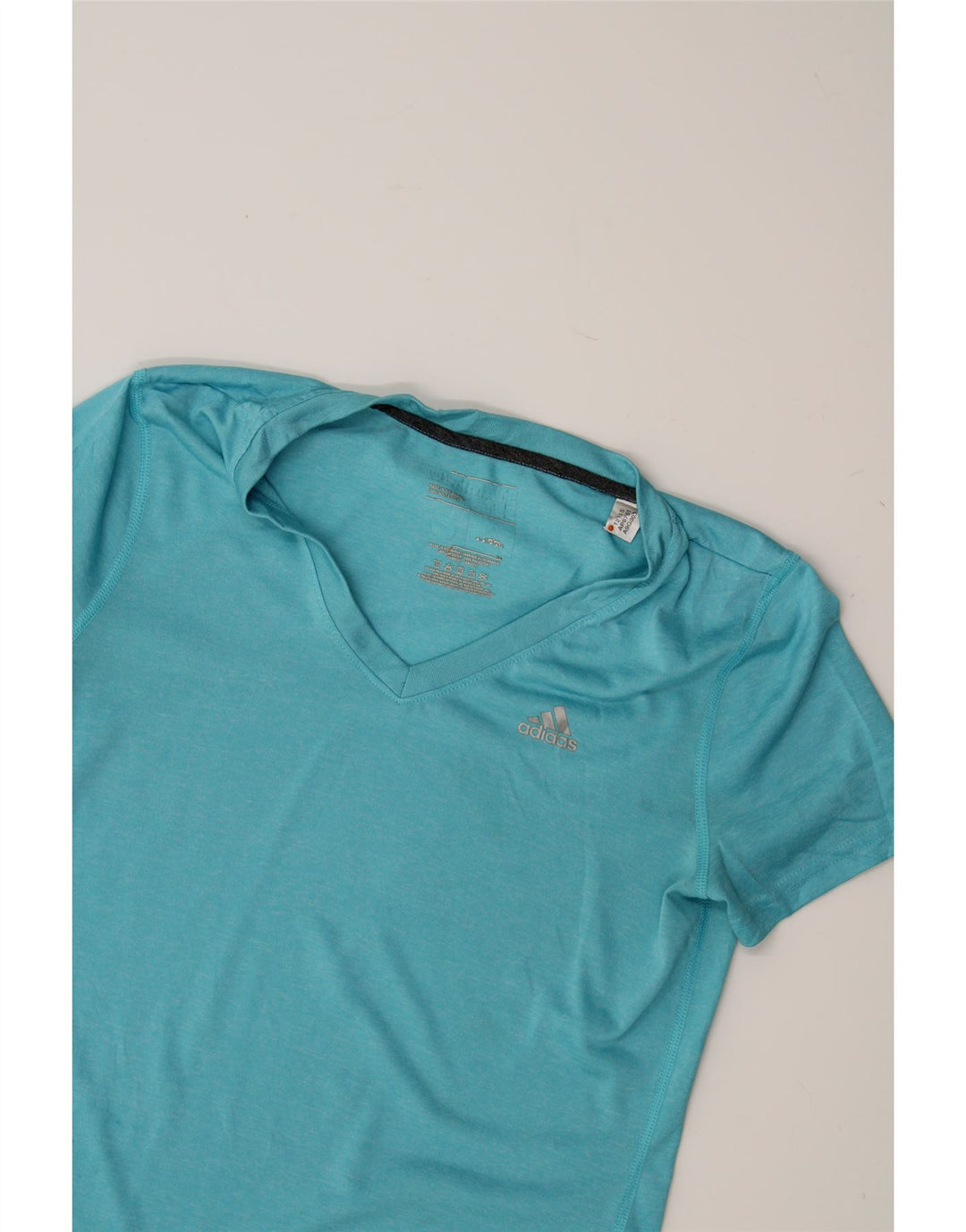 ADIDAS Womens Climalite T-Shirt Top UK 10 Small Blue Polyester Vintage Adidas and Second-Hand Adidas from Messina Hembry 