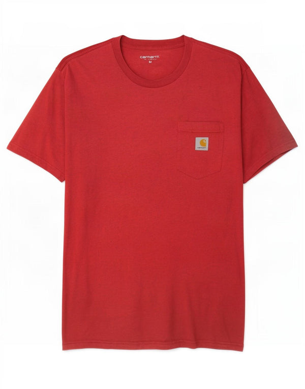 T-shirt da uomo Carhartt Top in cotone chiazzato rosso medio