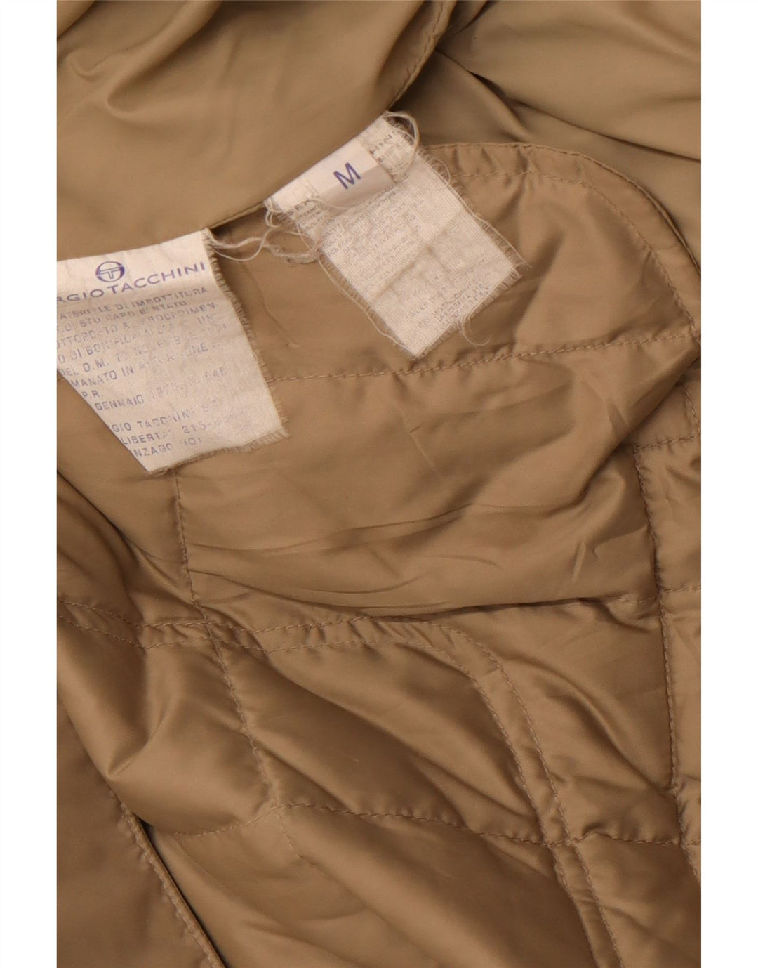 SERGIO TACCHINI Polstret jakke til mænd UK 38 Medium Beige