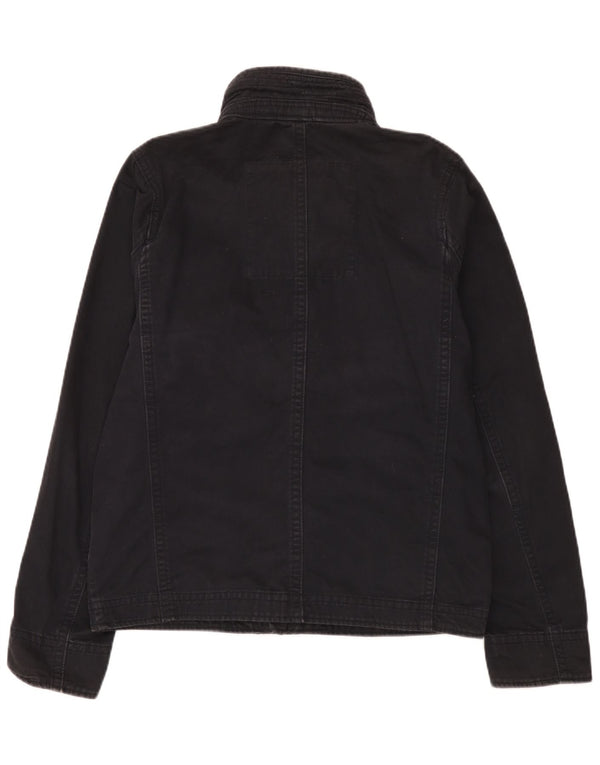 Hollister Chaqueta utilitaria para hombre UK 42 XL Algodón negro