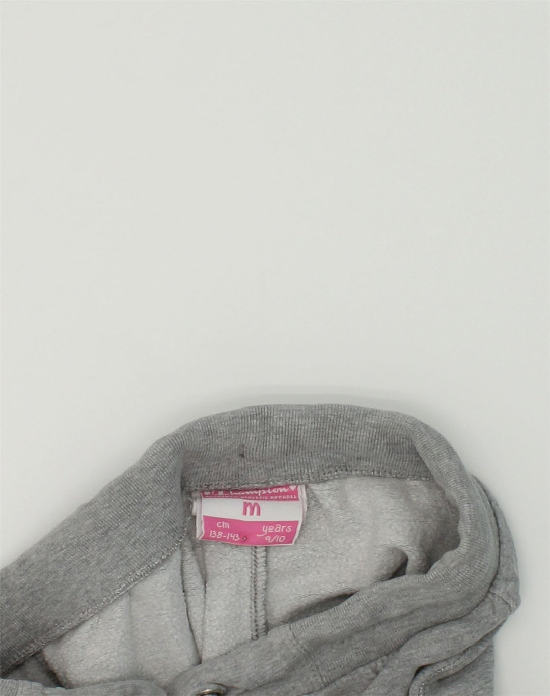 CHAMPION Girls Tracksuit Trousers Joggers 9-10 Years Medium  Grey Cotton | Vintage Champion | Thrift | Second-Hand Champion | Used Clothing | Messina Hembry 