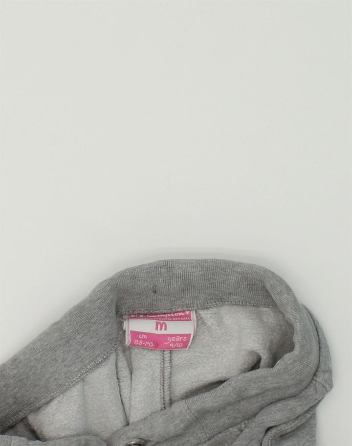 CHAMPION Girls Tracksuit Trousers Joggers 9-10 Years Medium  Grey Cotton | Vintage Champion | Thrift | Second-Hand Champion | Used Clothing | Messina Hembry 