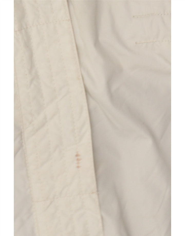 Nike Womens Hooded Windbreaker Jacket UK 14/16 Large White Polyester