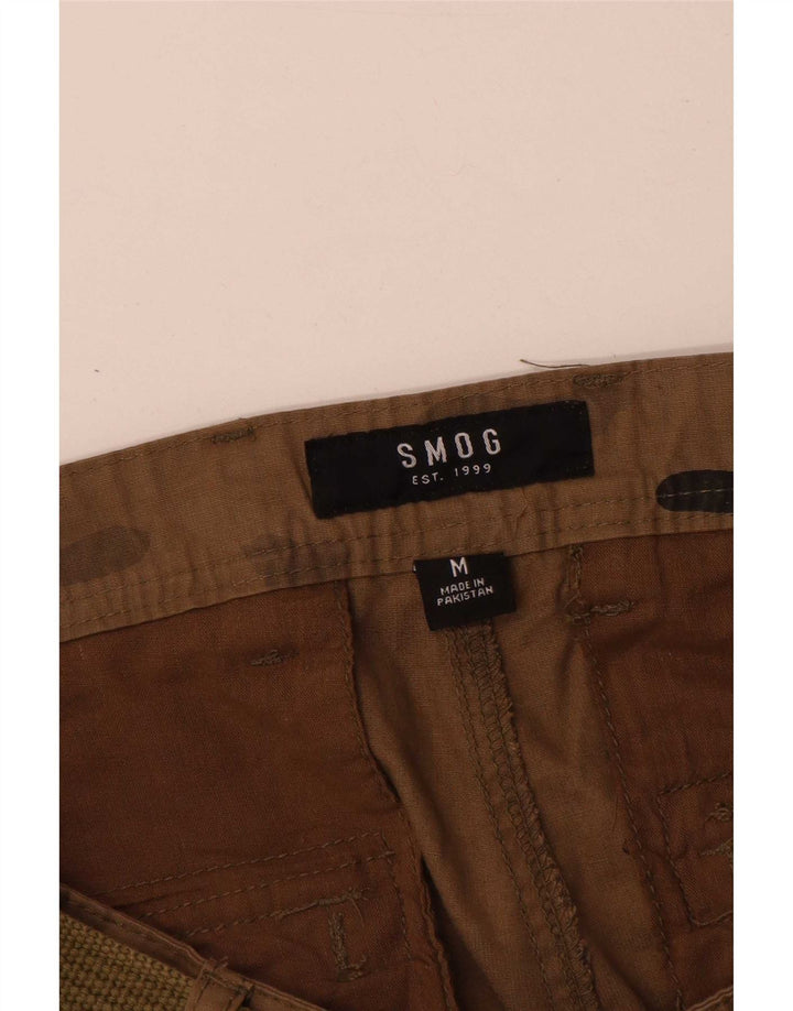 Smog Herre Cargo Shorts Medium W32 Brun Camouflage
